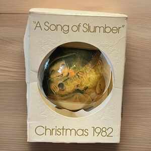 1982 Glass Ornament A Song Of Slumber Ferrandiz Christmas 3" Diameter Limited Ed